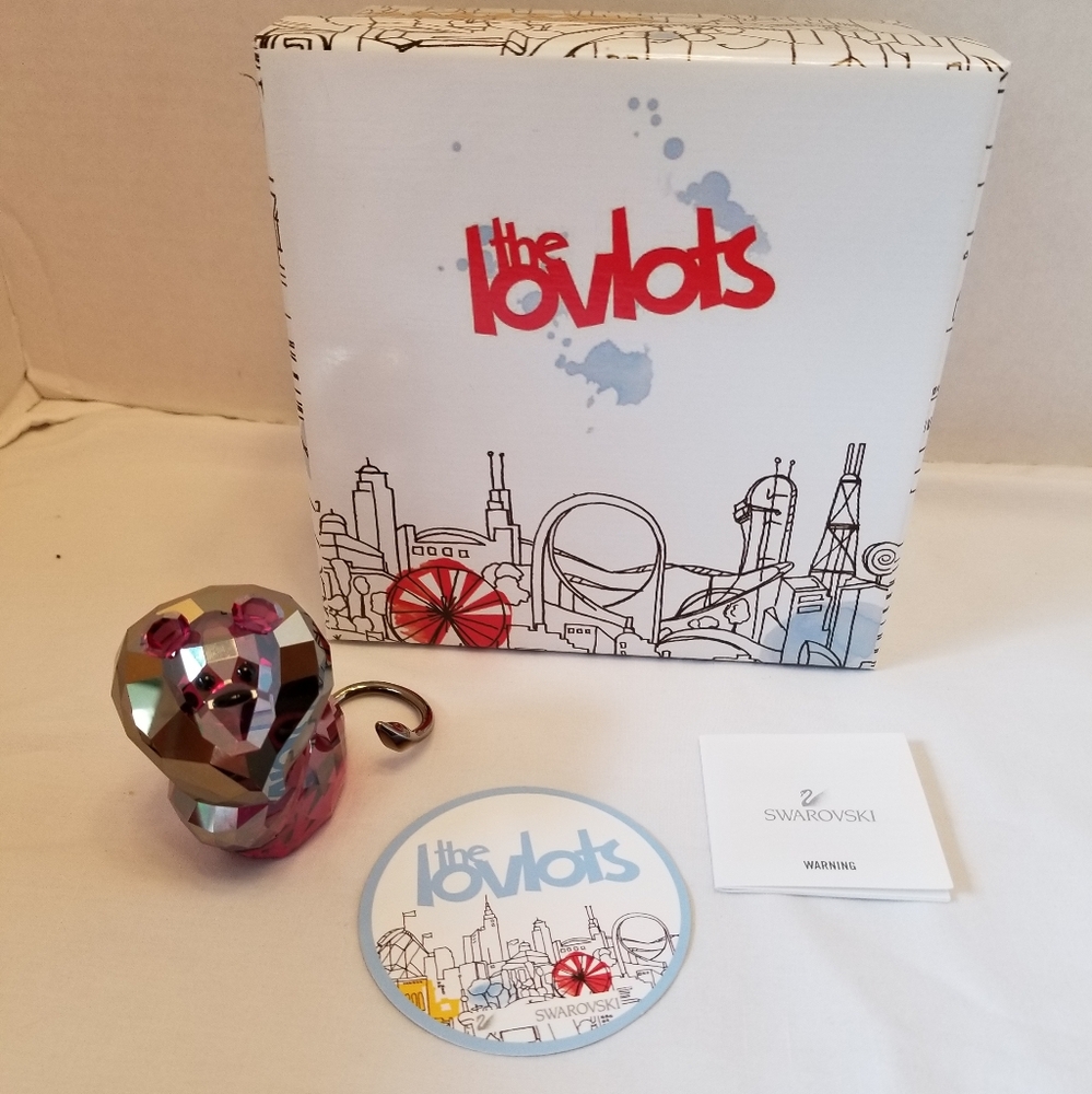 New In box Circus Leo Swarovski Lovlots Crystal Figurine - Multicolor